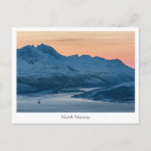 北ノルウェー風景写真 ポストカード (正面)