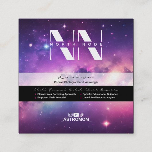 北ノードのBizカード スクエア名刺 (正面)