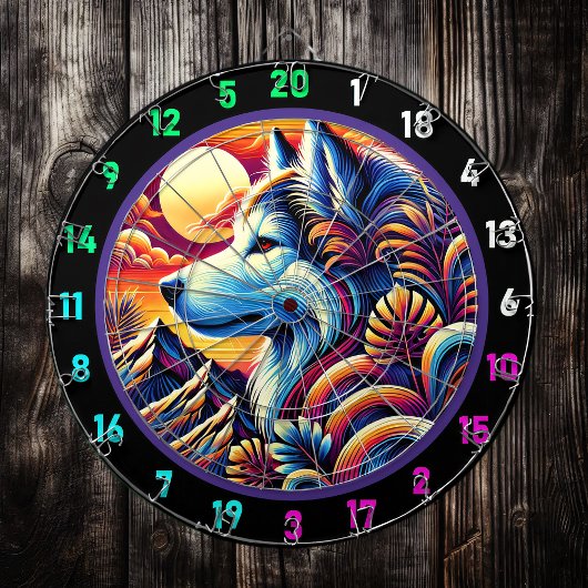 北ハスキーのピークスウォールアクセント ダーツボード