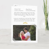 北バラ伝統的カソリッ結婚クス プログラム (裏面)