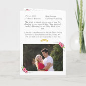 北バラ伝統的カソリッ結婚クス プログラム (裏面)