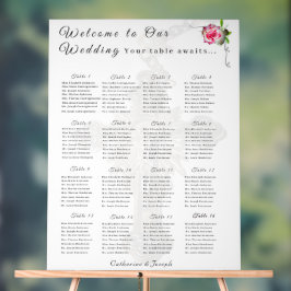 北バラ結婚カトリック座席表 アクリルサイン