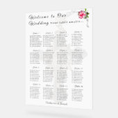 北バラ結婚カトリック座席表 アクリルサイン (傾斜)