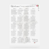 北バラ結婚カトリック座席表 アクリルサイン (正面)