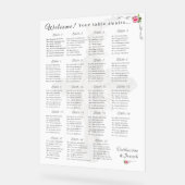 北バラ結婚カトリック座席表 アクリルサイン (傾斜)