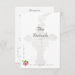 北バラ結婚カトリック エンクロージャーカード