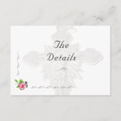 北バラ結婚カトリック エンクロージャーカード (正面)