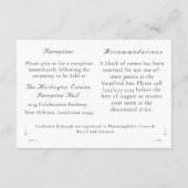 北バラ結婚カトリック エンクロージャーカード (裏面)