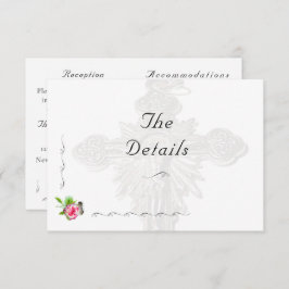 北バラ結婚カトリック エンクロージャーカード