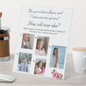 北バラ「何歳？」 ブライダルシャワーゲーム 台座サイン (インサイチュ)