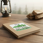 北パーソナライズされたミシガンの木のステッカー スクエアシール