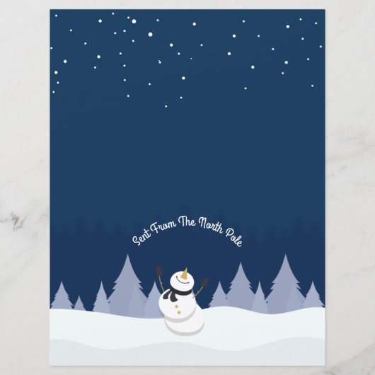 北パーソナライズされた極からのサンタ文字 (裏面)