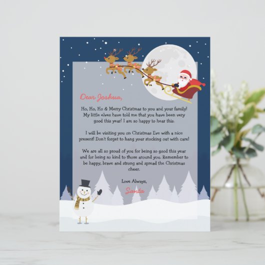 北パーソナライズされた極からのサンタ文字 (スタンド正面)