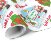 北パーソナライズされた極サンタ！ ラッピングペーパー (ロールコーナー)