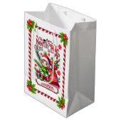 北パーソナライズされた極表現小妖精や小人 ミディアムペーパーバッグ (正面アングル)