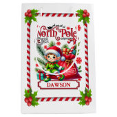 北パーソナライズされた極表現小妖精や小人 ミディアムペーパーバッグ (正面)