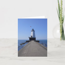 北ピアヘッドライトハウス空白の折り畳みカード サンキューカード