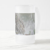 北ピグミフクロウ フロストグラスビールジョッキ (正面右)