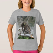 北ピグミフクロウ Tシャツ (正面)