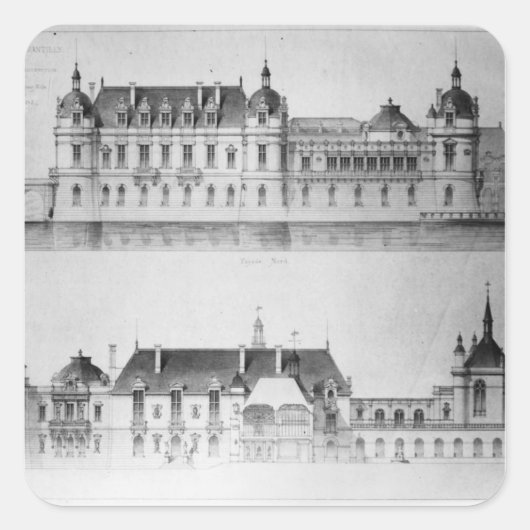 北ファサードの再建デザイン スクエアシール (正面)