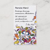 北フォークの鳥のプロファイルカード 名刺 (正面)