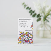 北フォークの鳥のプロファイルカード 名刺 (スタンド正面)