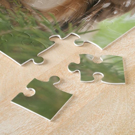 北フクロウを鋸磨いて下さい ジグソーパズル (側面)