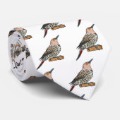 北フリッカ鳥の漫画イラストレーション ネクタイ (ロール)