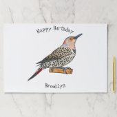 北フリッカ鳥の漫画イラストレーション ペーパーパッド (インサイチュ)