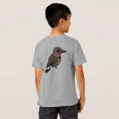 北フリッカ(赤い軸) Tシャツ (裏面フル)
