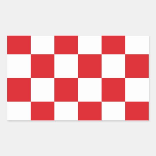 北ブラバント国旗のオランダ国の地域 長方形シール (正面)