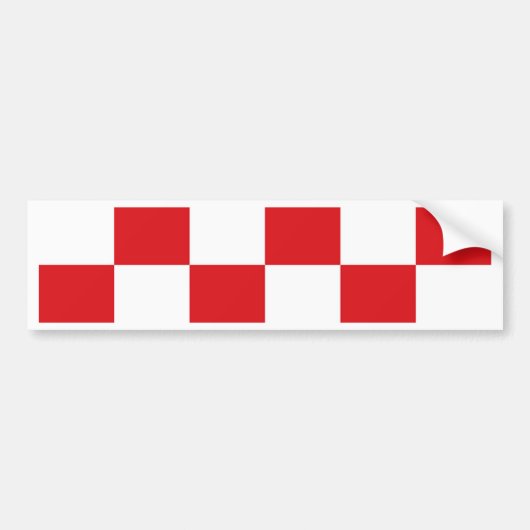 北ブラバント国旗 バンパーステッカー (正面)