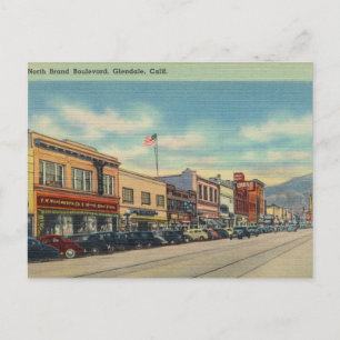 北ブランドBoulevard,グレンデール,カリフォルニア ポストカード
