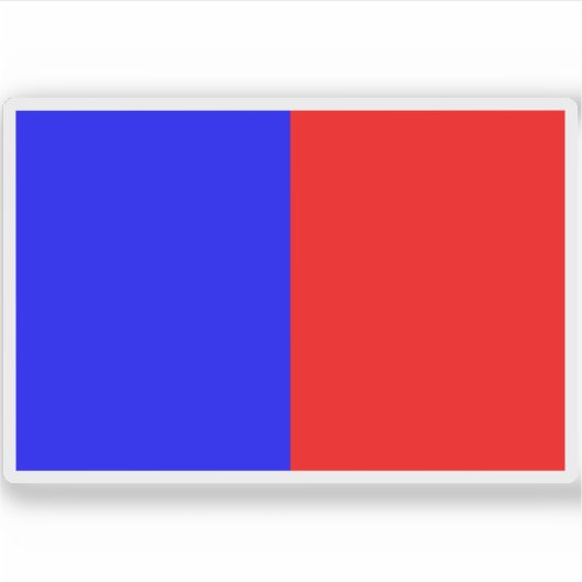 北プチシナ国旗 シール (正面)