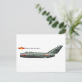 北ベトナム瀋陽J-5 (MiG-17) ポストカード (スタンド正面)