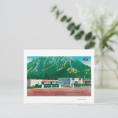 北ベンド自動コートの外部ビュー ポストカード (スタンド正面)