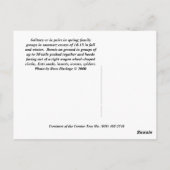 北ボブホワイトウズラ ポストカード (裏面)