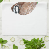 北ボブホワイト キッチンタオル (折り畳み)