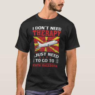北マケドニアに行くだけだ Tシャツ