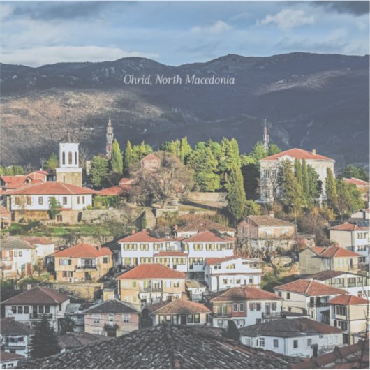 北マケドニアのオグリッドの絵のような写真。 シール (正面)