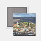 北マケドニアのオグリッドの絵のような写真。 マグネット (正面/裏面)