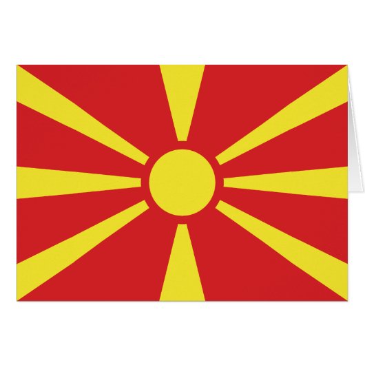 北マケドニアの国旗 (正面横)