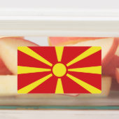 北マケドニアの国旗 ラベル (貼付)