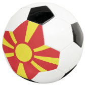 北マケドニアの旗 サッカーボール (3/4)