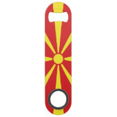 北マケドニアの旗 スピード栓抜き (正面)