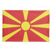 北マケドニアの旗 枕カバー (裏面)