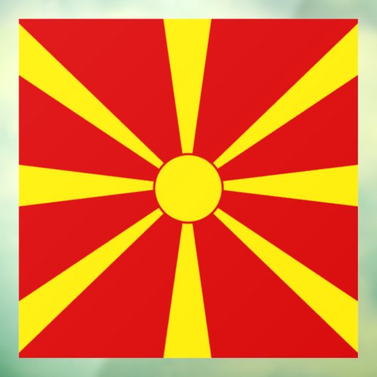 北マケドニア国旗 ウィンドウサイン (シート3)