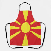 北マケドニア国旗 エプロン (正面)