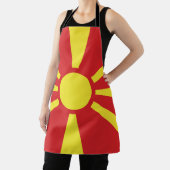 北マケドニア国旗 エプロン (インサイチュ)