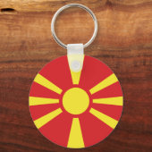 北マケドニア国旗 キーホルダー (裏面)